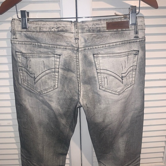 NWT Machine lowrise distressed skinny jeans Women’s size 9 light grey - Picture 4 of 8